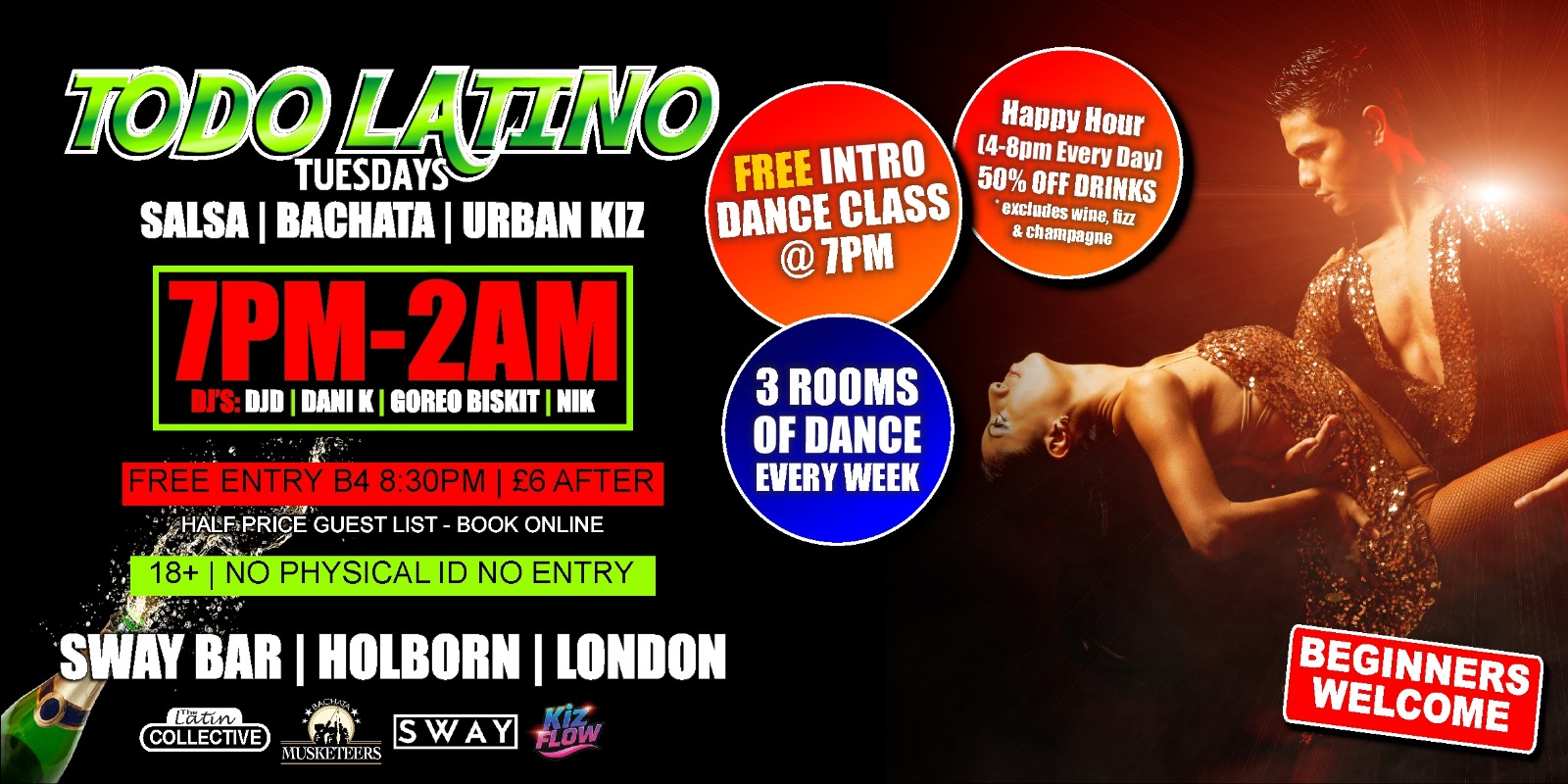 TODO Latino Tuesdays at SWAY Bar